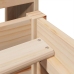 Estructura de cama sin colchón madera maciza de pino 90x200 cm