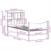Estructura de cama sin colchón madera maciza de pino 90x200 cm