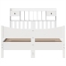Estructura de cama sin colchón madera de pino blanca 140x190 cm