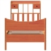 Estructura de cama sin colchón madera maciza marrón 90x190 cm