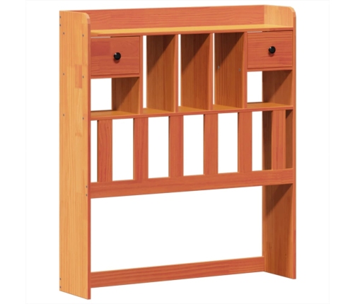 Estructura de cama sin colchón madera maciza marrón 90x190 cm