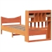 Estructura de cama sin colchón madera maciza marrón 90x190 cm