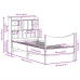 Estructura de cama sin colchón madera maciza marrón 90x190 cm