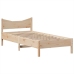 Estructura de cama sin colchón madera maciza pino 75x190 cm