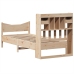 Estructura de cama sin colchón madera maciza pino 75x190 cm