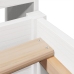 Estructura de cama sin colchón madera maciza blanca 75x190 cm