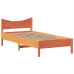 Estructura de cama sin colchón madera maciza marrón 75x190 cm