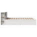 Estructura de cama sin colchón madera de pino blanca 150x200 cm