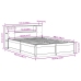 Estructura de cama sin colchón madera de pino blanca 120x200 cm