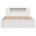 Estructura de cama sin colchón madera de pino blanca 120x200 cm