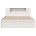 Estructura de cama sin colchón madera maciza blanca 120x190 cm