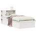 Estructura de cama sin colchón madera de pino blanca 90x200 cm