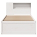 Estructura de cama sin colchón madera de pino blanca 90x200 cm