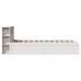 Estructura de cama sin colchón madera de pino blanca 90x200 cm
