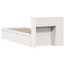 Estructura de cama sin colchón madera de pino blanca 90x200 cm