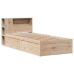 Estructura de cama sin colchón madera maciza de pino 90x190 cm