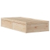 Estructura de cama sin colchón madera maciza de pino 90x190 cm