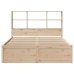 Estructura de cama sin colchón madera maciza de pino 160x200 cm