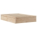Estructura de cama sin colchón madera maciza de pino 160x200 cm