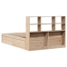 Estructura de cama sin colchón madera maciza de pino 160x200 cm