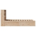 Estructura de cama sin colchón madera maciza de pino 90x200 cm