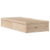 Estructura de cama sin colchón madera maciza de pino 90x190 cm