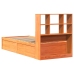 Estructura de cama sin colchón madera maciza marrón 90x190 cm