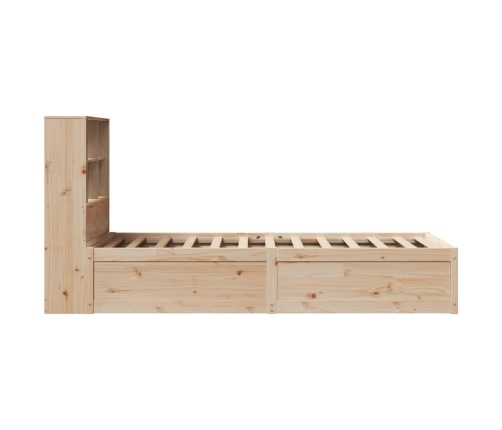 Estructura de cama sin colchón madera maciza pino 75x190 cm