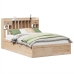 Estructura de cama sin colchón madera de pino blanca 140x200 cm