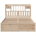 Estructura de cama sin colchón madera de pino blanca 140x200 cm