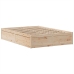Estructura de cama sin colchón madera de pino blanca 140x200 cm