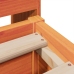 Cama sin colchón madera maciza de pino marrón cera 140x200 cm