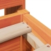 Estructura de cama sin colchón madera maciza marrón 135x190 cm