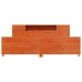 Cama sin colchón madera maciza de pino marrón cera 180x200 cm
