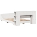 Estructura de cama sin colchón madera de pino blanca 150x200 cm