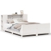 Estructura de cama sin colchón madera de pino blanca 120x200 cm