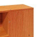 Cama sin colchón madera maciza de pino marrón cera 120x200 cm