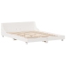 Estructura de cama sin colchón madera de pino blanca 140x190 cm