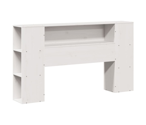 Estructura de cama sin colchón madera maciza blanca 120x190 cm