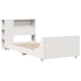 Estructura de cama sin colchón madera de pino blanca 90x200 cm