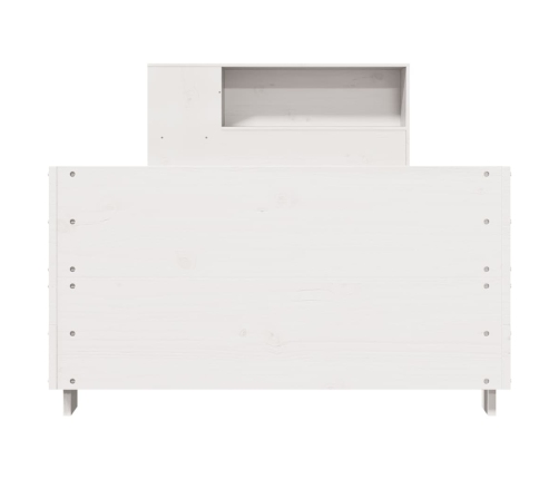 Estructura de cama sin colchón madera de pino blanca 90x200 cm