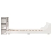 Estructura de cama sin colchón madera de pino blanca 90x200 cm
