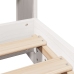 Estructura de cama sin colchón madera de pino blanca 90x200 cm