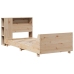 Estructura de cama sin colchón madera maciza de pino 90x190 cm