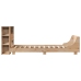 Estructura de cama sin colchón madera maciza de pino 90x190 cm