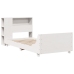 Estructura de cama sin colchón madera maciza blanca 90x190 cm