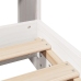 Estructura de cama sin colchón madera maciza blanca 90x190 cm