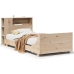 Estructura de cama sin colchón madera maciza pino 75x190 cm