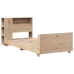 Estructura de cama sin colchón madera maciza pino 75x190 cm