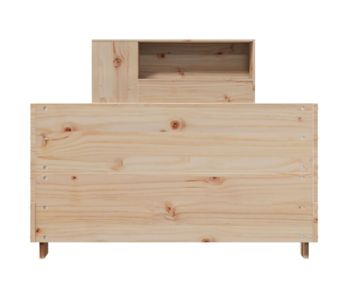 Estructura de cama sin colchón madera maciza pino 75x190 cm